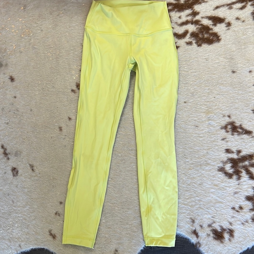 Bright lime green lululemon align